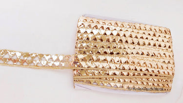 Gold Indian Crafting Trim, Decorative Lace, Indian Trim